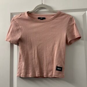 Vans Light Pink Ribbed Tee